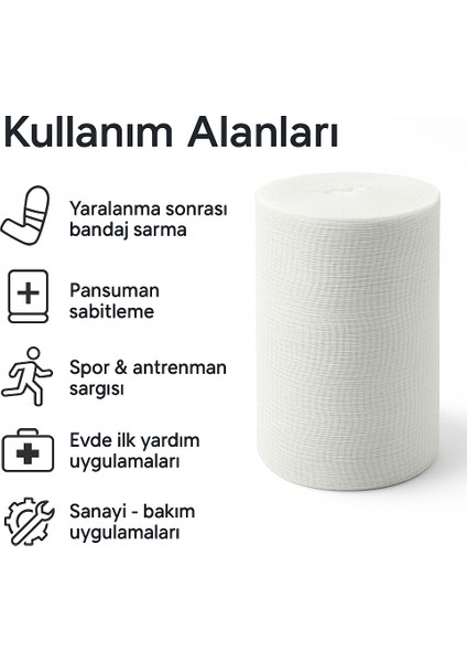 Bozkarmedikal Sargı Bezi – Nonwoven Non-Steril Bandaj Sargı Bandı Rulo modelleri