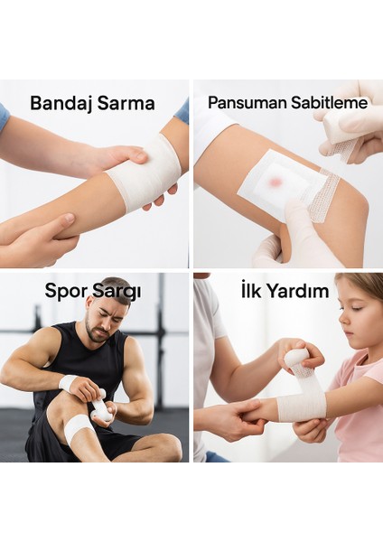 Bozkarmedikal Sargı Bezi – Nonwoven Non-Steril Bandaj Sargı Bandı Rulo fırsatları