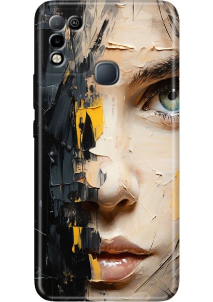 Infinix Hot 10 Play Kılıf Desenli Baskılı Esnek Silikon Kapak Beauty