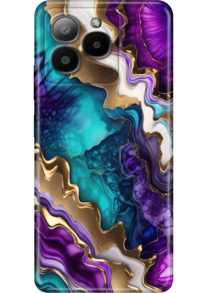 Omix X7 Kılıf Silikon Tasarım Stok Keskin Ametist