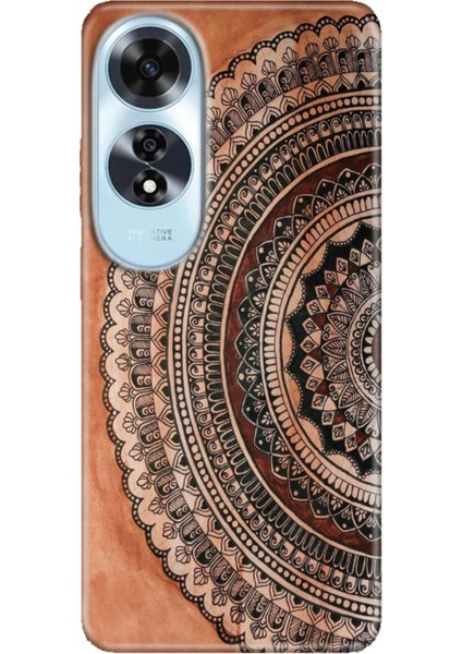 Oppo A60 Kılıf (CPH2631) Uyumlu Silikon Desenli Kalıplı Ermer Mat Max