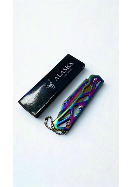 Alaska Gökkuşağı Katlanır Mini Cep Çakısı modelleri