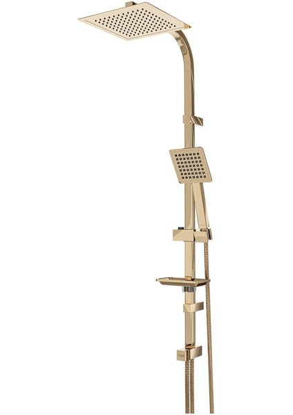 Gold Kare Tall Sistem Duş Seti modelleri