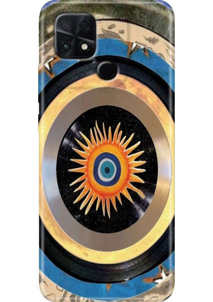 Poco C40 Kılıf Renkli Temalı Silikon Nazar