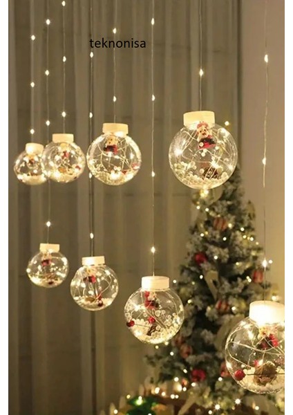 Dekoratif Kartopu Yılbaşı Saçak LED Işık Perde LED Aydınlatma Yılbaşı Süs fırsatları