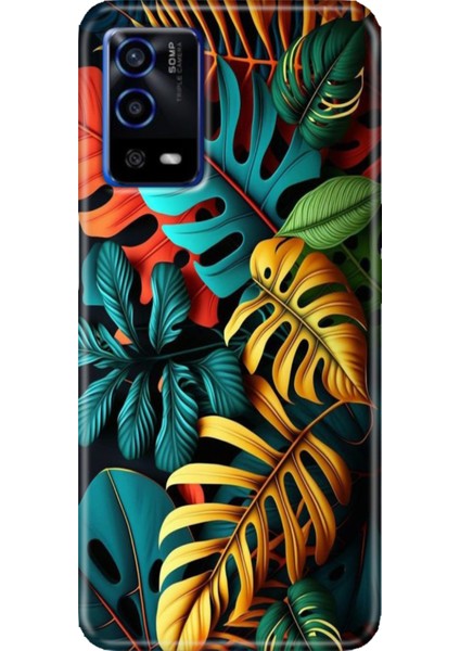 Oppo A55 4g Kılıf Silikon Tasarım Stok Renkli Orman