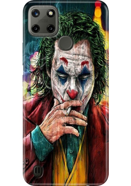 Realme C21Y - Realme C25Y Kılıf Desenli Kapak Renkli Tpu Uv Jokker