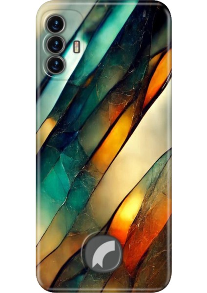 Reeder S19 Max Pro S Kılıf Desenli Tpu Lüks Baskılı Silikon Kapak Flora Mermer