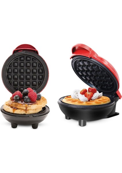 Yeni Mini Kahvaltı Makinesi Aşk Şekli Waffle Makinesi Yuvarlak Waffle Makinesi Yuvarlak Pasta Makinesi (Yurt Dışından) fiyatları