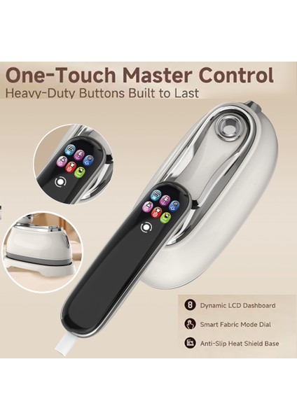 Yeni El Giyim Ütü Makinesi LCD Ekran Akıllı Altı Ayarlı Taşınabilir Ütü Makinesi Elektrikli Ütü Ütü Makinesi (Yurt Dışından) fiyatları