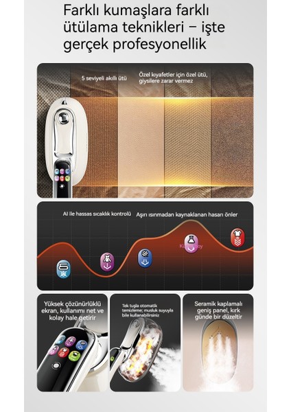 Yeni El Giyim Ütü Makinesi LCD Ekran Akıllı Altı Ayarlı Taşınabilir Ütü Makinesi Elektrikli Ütü Ütü Makinesi (Yurt Dışından) indirimleri