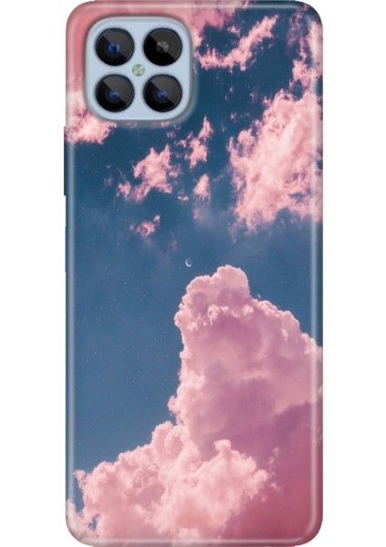 Omix X600 Kılıf Renkli Esnek Silikon Pembe Bulut