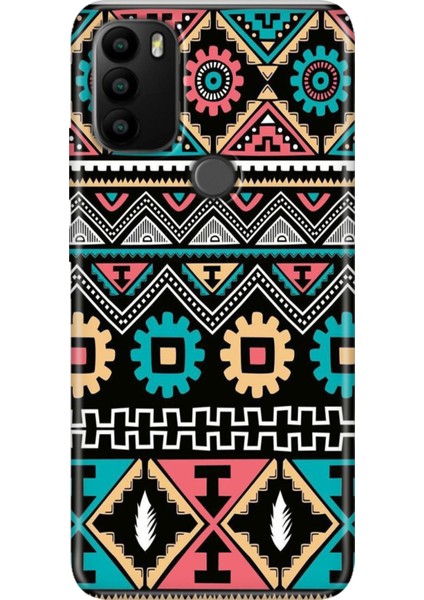 General Mobile Gm 21 Pro Kılıf Baskılı Esnek Silikon Kapak Etnik