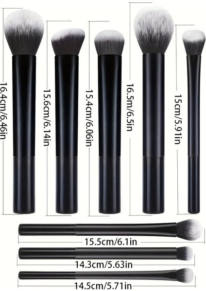 Yeni 8 Uzun Tüp Makyaj Fırçası Seti Çok Renkli Süper Yumuşak Gevşek Puder Fırçası Allık Fırçası Göz Farı Fırçası Yeni Başlayanlar (Yurt Dışından) fırsatları
