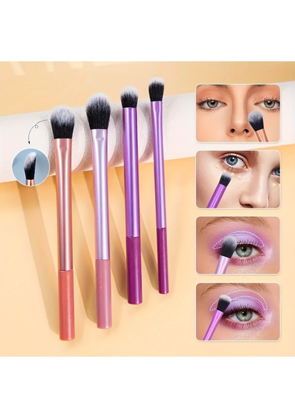 Yeni 8 Uzun Tüp Makyaj Fırçası Seti Çok Renkli Süper Yumuşak Gevşek Puder Fırçası Allık Fırçası Göz Farı Fırçası Yeni Başlayanlar (Yurt Dışından) indirimleri