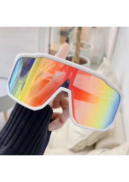 Yeni Bisiklet Rüzgar Geçirmez Gözlükler Açık Büyük Çerçeve Bisiklet Kayak Gözlükleri Dağ Yolu Dağ Bisikleti Spor Gözlükleri Kadın Siyah Çerçeve (Yurt Dışından) indirimleri