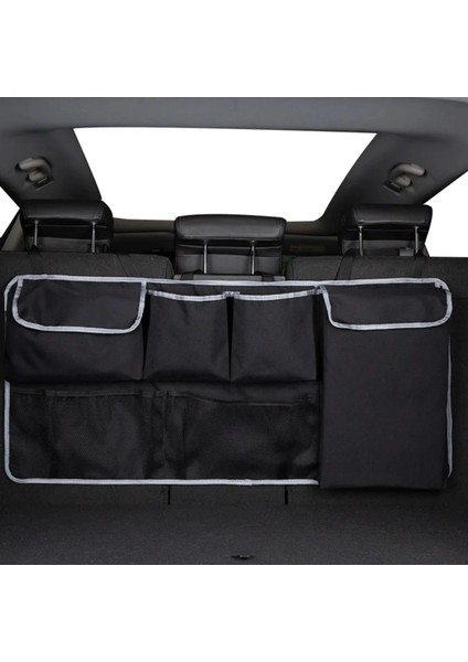 Su Geçirmez Araç Bagaj Organizeri 3 Askılı Arka Koltuk Düzenleyici Çok Cepli Bagaj Düzenleyici