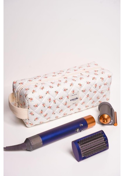 Çiçek Dy-Son Airwrap ve Tüm Saç Şekillendiriciler Için Xl Boy Çanta Seyahat Çantası Çiçek-Kare