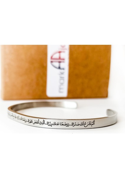 Inşirah Suresi Erkek Çelik Bileklik modelleri