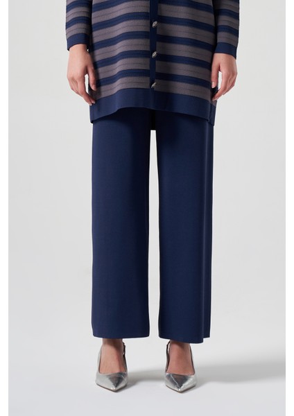 Merserize Bol Paça Pantolon 002 Lacivert indirimleri