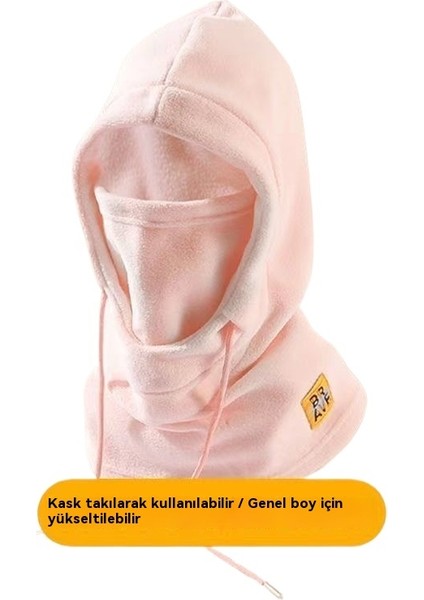 Şapka Erkek Kış Bisiklet Sürme Soğuk Maske Kış Sıcak Maske Eşarp Artı Kadife Kalın Rüzgar Geçirmez Kulak Koruma Yüz Kadın (Yurt Dışından)