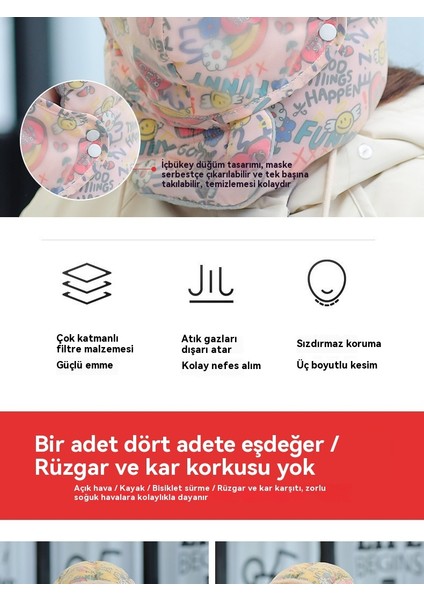 Yeni Lei Feng Şapka Kadın Kış Karikatür Bisiklet Elektrikli Bisiklet Şapkası Kış Rüzgar Geçirmez ve Sıcak Eser Soğuk Koruma Kulak Koruması ve Yüz Koruması Iki Parçalı Set (Yurt Dışından) fırsatları