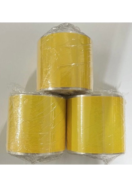 Boş Yapışkanlı Termal Sarı Renk Barkod Etiketi 60MM x 40MM fiyatları