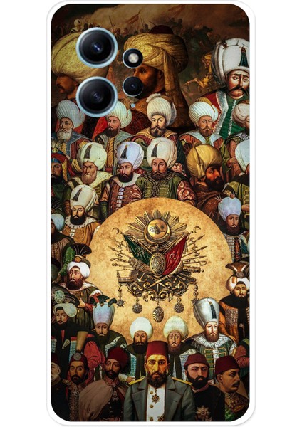 Redmi Note 12 4g Uyumlu Osmanlı Padişahları Baskılı Silikon Kılıf
