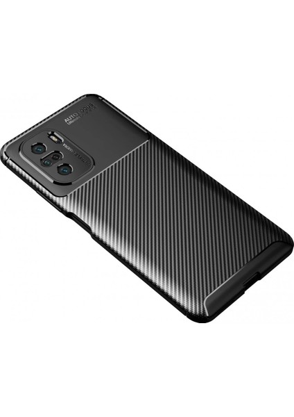 Xiaomi Poco F3 Kılıf Auto Focus Karbon Kapak - Siyah fiyatları