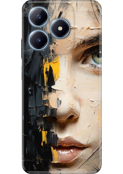 Realme C63 Kılıf Renkli Baskılı Silikon Beauty