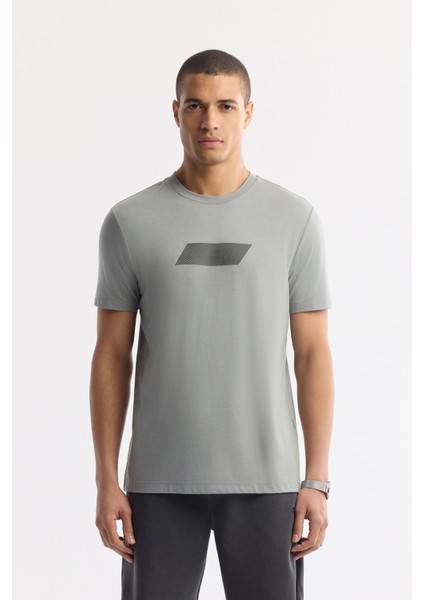 Erkek Antrasit Beli Lastikli Bağcıklı Soft Touch Örme Regular Fit Şort A51Y3602