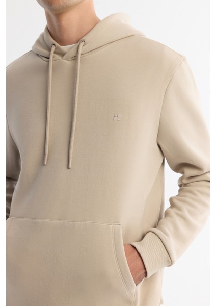 Erkek Taş Kapüşonlu 3 İplik Şardonlu Regular Fit Sweatshirt B001103 fiyatları