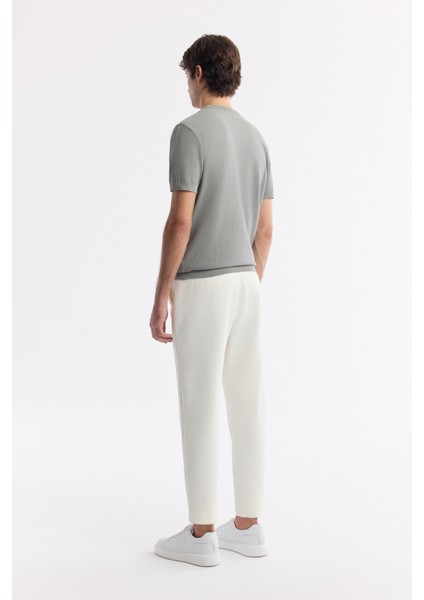 Erkek Gri Bisiklet Yaka Viskon Karışımlı Triko Regular Fit T-Shirt B005119 fırsatları