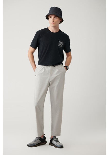 Erkek Taş Beli Lastikli Fermuar Cepli Su İtici Bi-Stretch Relaxed Fit Pantolon A41Y3235 fiyatları