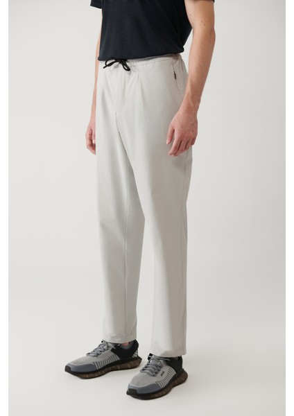 Erkek Taş Beli Lastikli Fermuar Cepli Su İtici Bi-Stretch Relaxed Fit Pantolon A41Y3235 fırsatları
