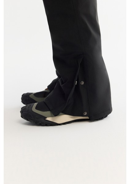 Erkek Siyah Su İtici Rüzgar Geçirmez Beli Ayarlanabilir Comfort Fit Kayak Pantolonu A42Y3125