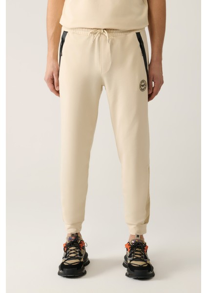 Erkek Bej Jersey Kumaş 2 İplik Regular Fit Eşofman Altı A41Y3416 fiyatları