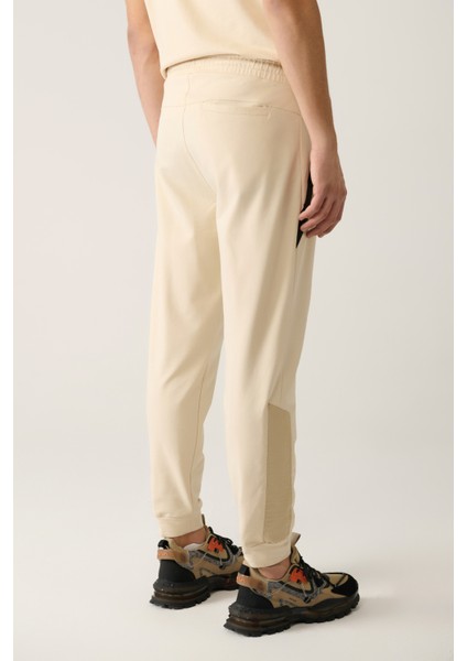 Erkek Bej Jersey Kumaş 2 İplik Regular Fit Eşofman Altı A41Y3416 indirimleri