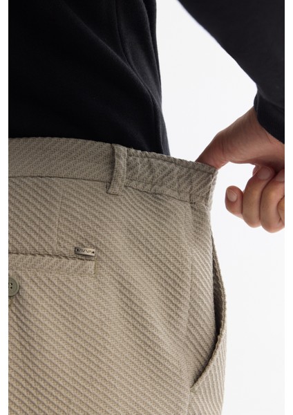 Erkek Vizon Yandan Cepli Bi-Stretch Slim Fit Pantolon A42Y3212 indirimleri
