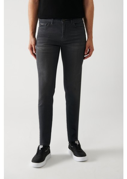 Erkek Antrasit Eskitme Yıkamalı Kaplamalı Berlin Slim Fit Jean Pantolon B003516 fiyatları