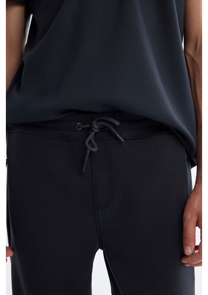 Erkek Antrasit Beli Lastikli Bağcıklı Soft Touch Regular Fit Eşofman Altı A42Y3417 fırsatları