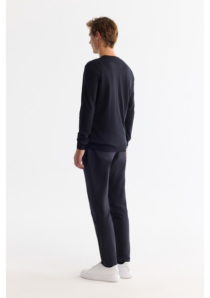 Erkek Lacivert Dokulu Basic Kazak E005109 modelleri