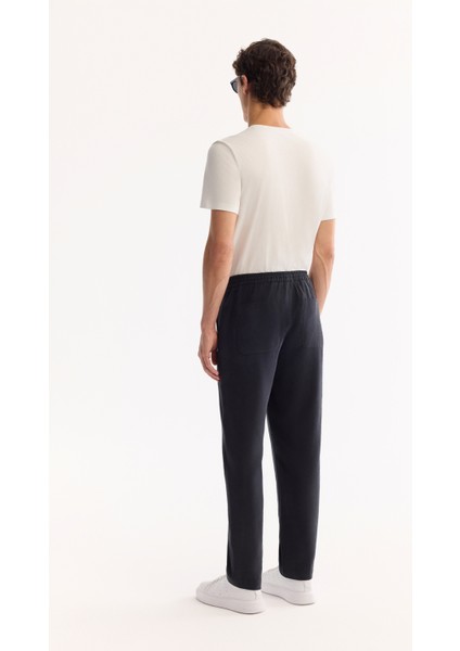 Erkek Siyah Beli Lastik Bağcıklı Soft Touch Relaxed Fit Pantolon A52Y3013 fırsatları