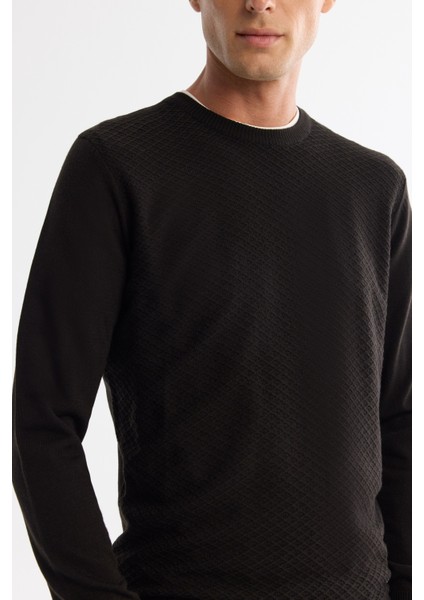 Erkek Siyah Dokulu Basic Kazak E005109 fiyatları