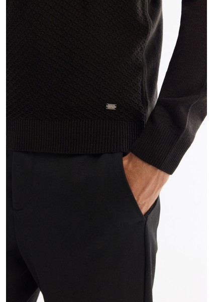 Erkek Siyah Dokulu Basic Kazak E005109 modelleri