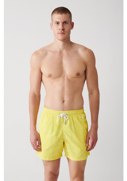 Erkek Sarı Çiçek Baskılı Deniz Şortu A31Y3809 fiyatları