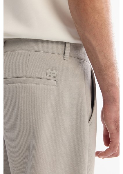 Erkek Açık Gri Klasik Bel Jersey Pamuklu Carrot Fit Pantolon A42Y3061 fırsatları