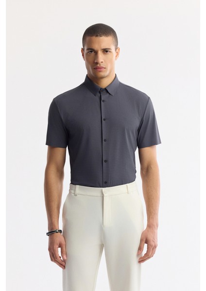 Erkek Kırık Beyaz Beli Lastikli Bi-Stretch Teknik Kumaş Slim Fit Pantolon A51Y3077 modelleri