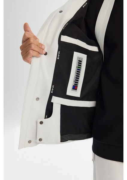 Erkek Taş Kapüşonlu Su İtici Rüzgar Geçirmez -20°C Dayanıklı Kaz Tüyü Kayak Montu A42Y6123 indirimleri