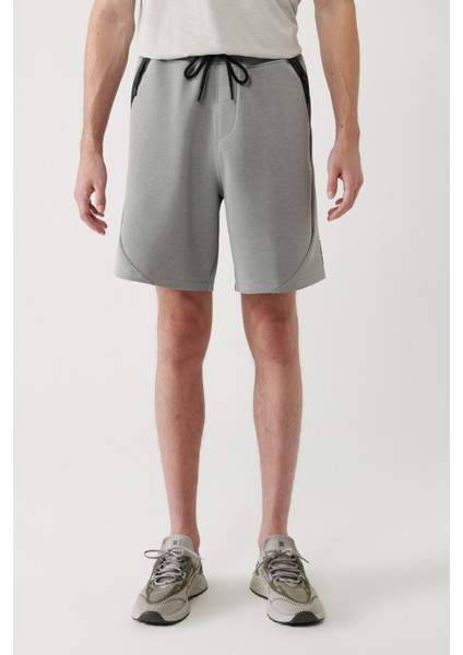 Erkek Gri Soft Touch Yandan Cepli Parçalı Regular Fit Şort A41Y3600 fiyatları